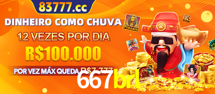 Banner do programa de recompensas Recomende para amigos do 667brl, detalhando os bônus por convidar amigos, com prêmios que chegam a R$288.888.